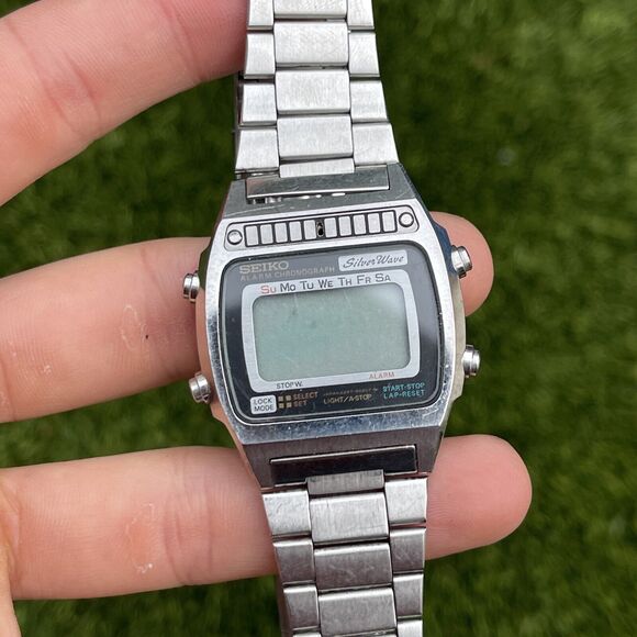 Seiko SilverWave A257-5020 - Vintage Rare Digital Watch Runs (dead Battery) - Picture 3 of 9